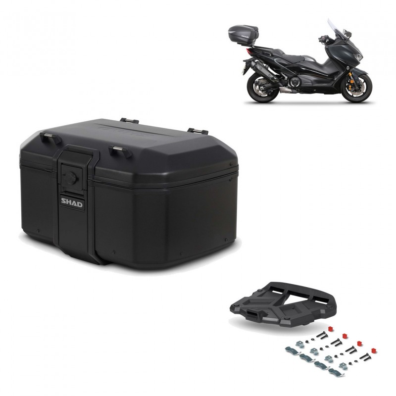 SHAD Baul trasero + parrilla soporte montaje TR55 TERRA PURE BLACK KIT-455579