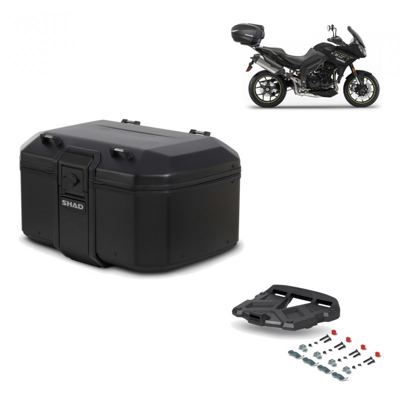 SHAD Rear trunk + grill mounting bracket TR55 TERRA PURE BLACK KIT-455581