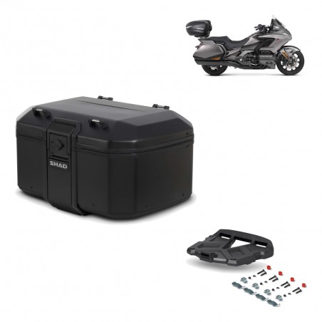 SHAD Baul trasero + parrilla soporte montaje TR55 TERRA PURE BLACK KIT-455593