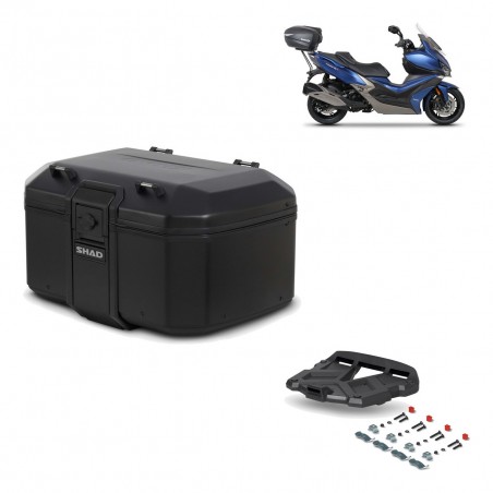 SHAD Baul trasero + parrilla soporte montaje TR55 TERRA PURE BLACK KIT-455595