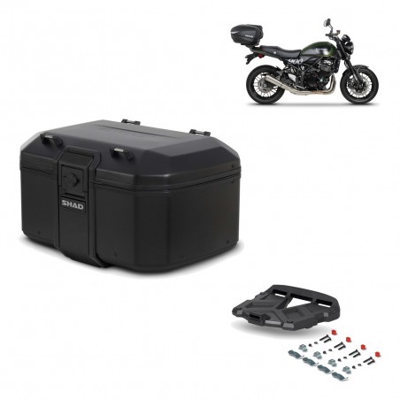 SHAD Baul trasero + parrilla soporte montaje TR55 TERRA PURE BLACK KIT-455597