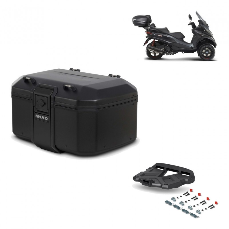 SHAD Baul trasero + parrilla soporte montaje TR55 TERRA PURE BLACK KIT-455601