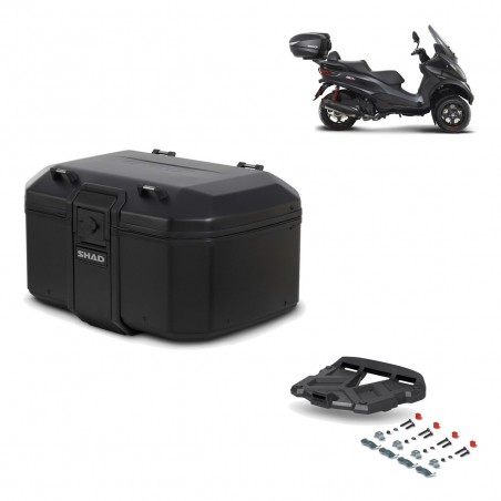 SHAD Baul trasero + parrilla soporte montaje TR55 TERRA PURE BLACK KIT-455601