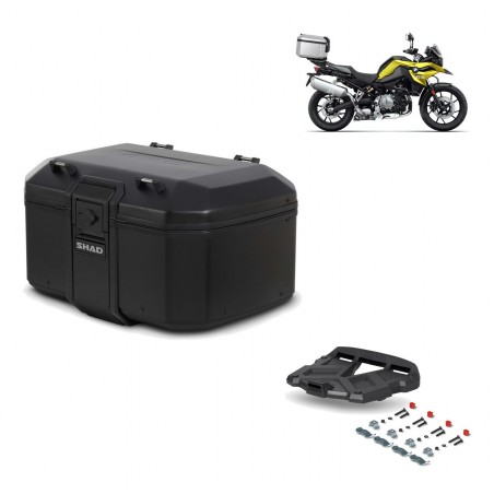 SHAD Baul trasero + parrilla soporte montaje TR55 TERRA PURE BLACK KIT-455611