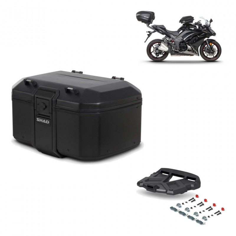 SHAD Rear trunk + grill mounting bracket TR55 TERRA PURE BLACK KIT-455615