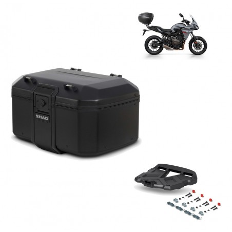 SHAD Baul trasero + parrilla soporte montaje TR55 TERRA PURE BLACK KIT-455621