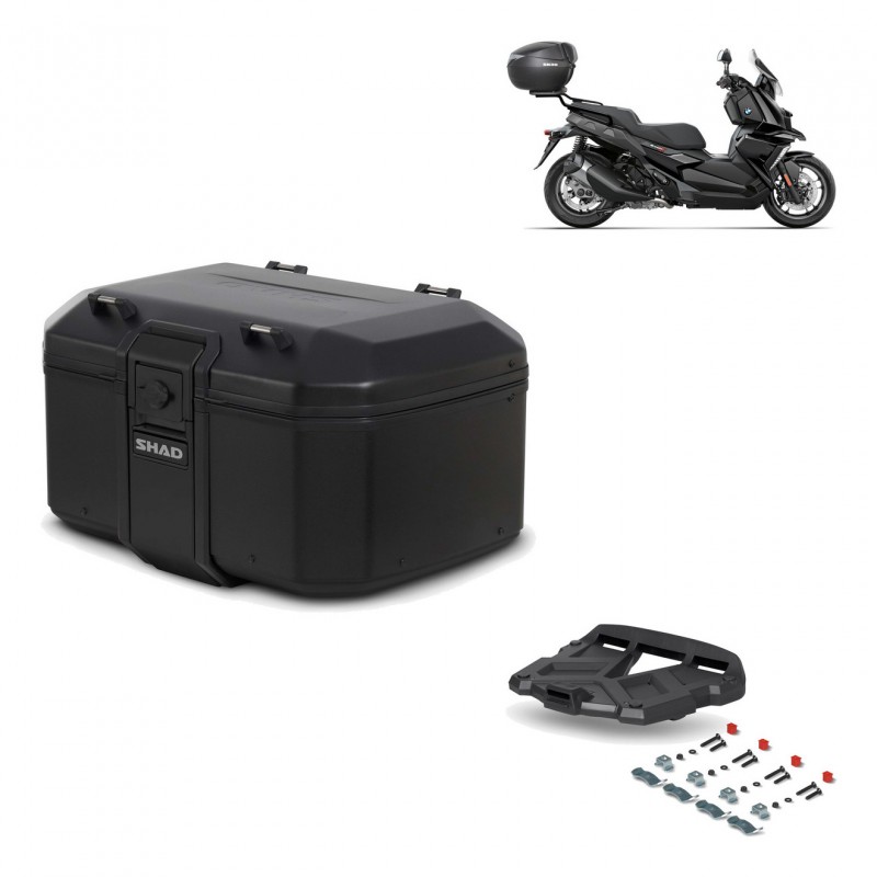 SHAD Baul trasero + parrilla soporte montaje TR55 TERRA PURE BLACK KIT-455629
