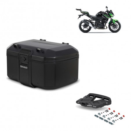 SHAD Baul trasero + parrilla soporte montaje TR55 TERRA PURE BLACK KIT-455635