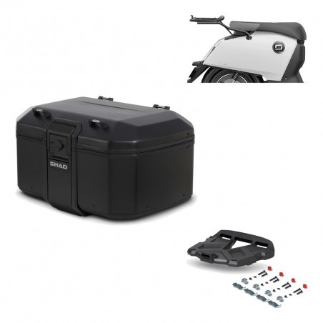 SHAD Baul trasero + parrilla soporte montaje TR55 TERRA PURE BLACK KIT-455639