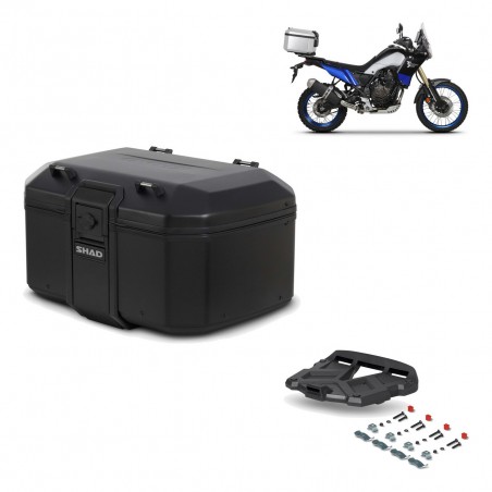 SHAD Baul trasero + parrilla soporte montaje TR55 TERRA PURE BLACK KIT-455643