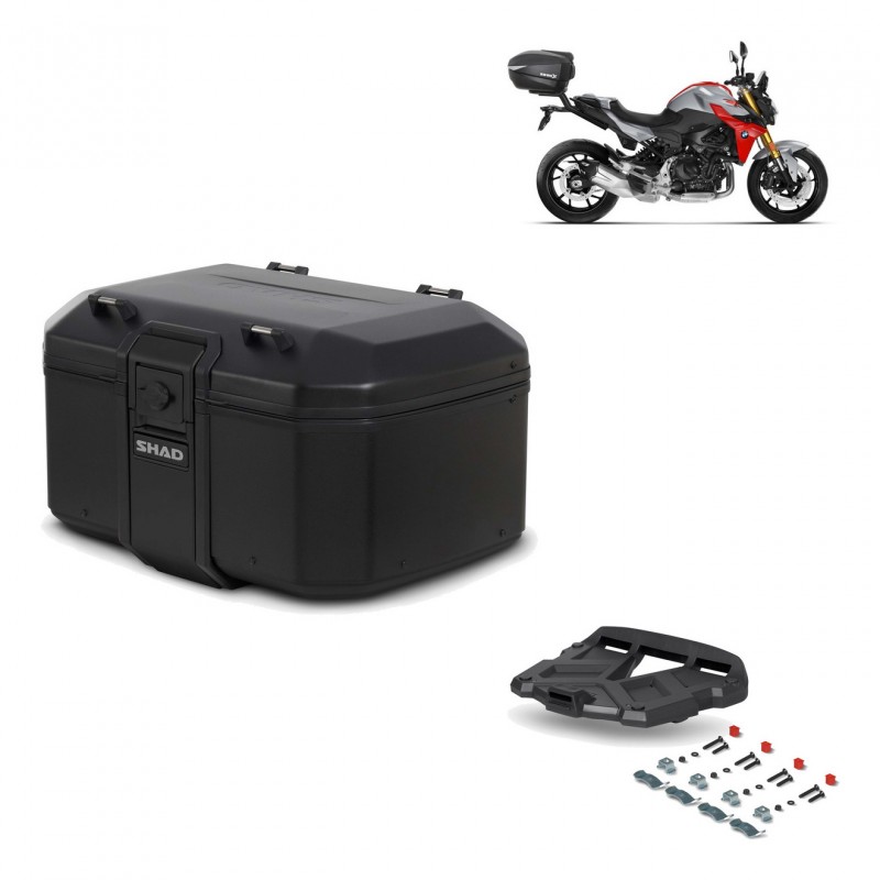 SHAD Baul trasero + parrilla soporte montaje TR55 TERRA PURE BLACK KIT-455645
