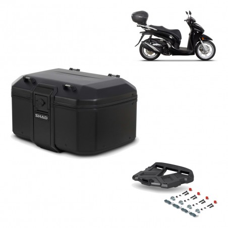 SHAD Baul trasero + parrilla soporte montaje TR55 TERRA PURE BLACK KIT-455653