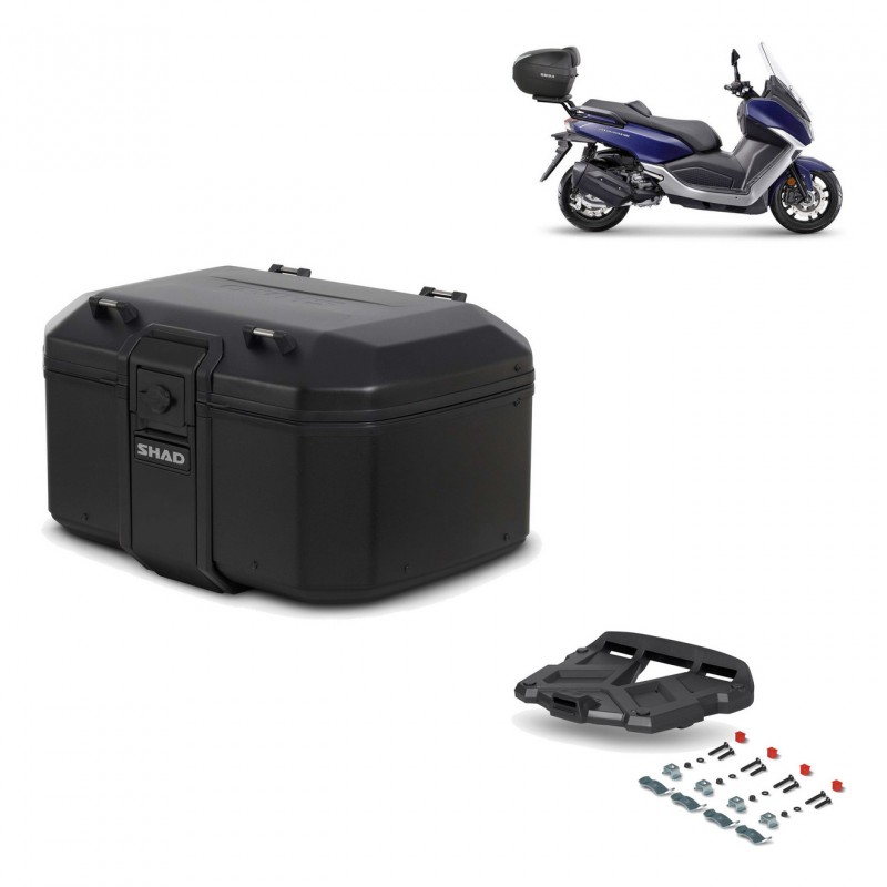 SHAD Rear trunk + grill mounting bracket TR55 TERRA PURE BLACK KIT-455665