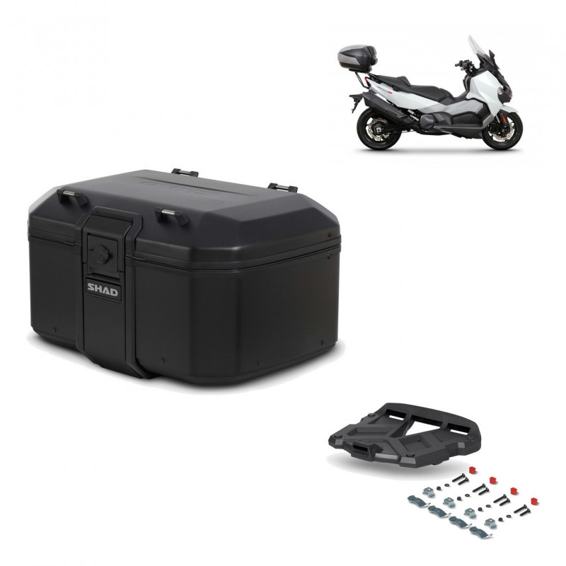 SHAD Baul trasero + parrilla soporte montaje TR55 TERRA PURE BLACK KIT-455667