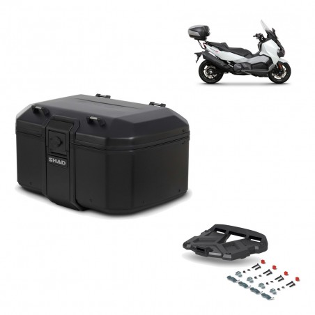 SHAD Rear trunk + grill mounting bracket TR55 TERRA PURE BLACK KIT-455667