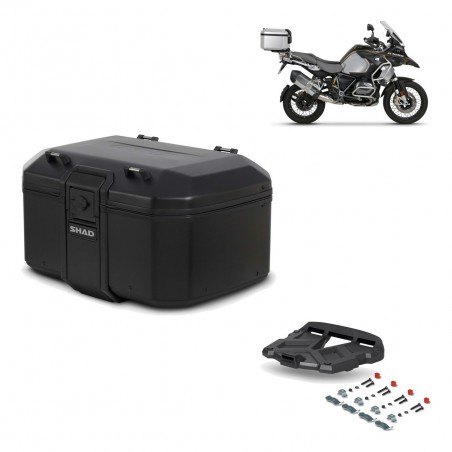SHAD Baul trasero + parrilla soporte montaje TR55 TERRA PURE BLACK KIT-455671