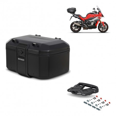 SHAD Baul trasero + parrilla soporte montaje TR55 TERRA PURE BLACK KIT-455673