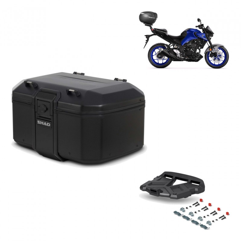 SHAD Rear trunk + grill mounting bracket TR55 TERRA PURE BLACK KIT-455677