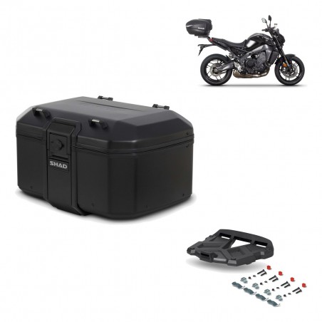 SHAD Baul trasero + parrilla soporte montaje TR55 TERRA PURE BLACK KIT-455679