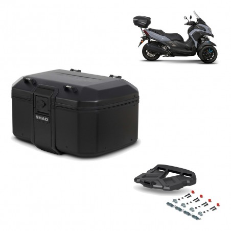 SHAD Baul trasero + parrilla soporte montaje TR55 TERRA PURE BLACK KIT-455681