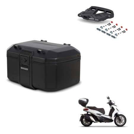 SHAD Baul trasero + soporte montaje parrilla TR55 TERRA PURE BLACK KIT-455693