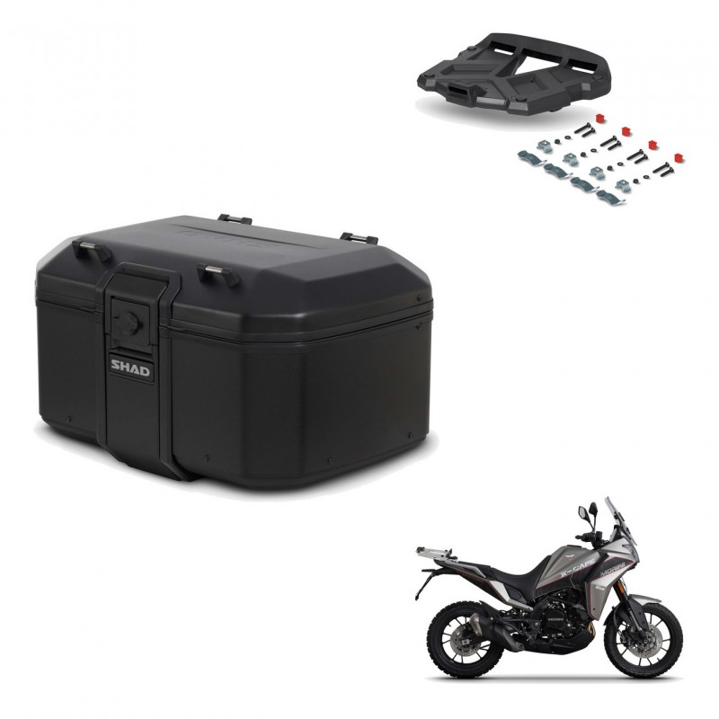 SHAD Baul trasero + soporte montaje parrilla TR55 TERRA PURE BLACK KIT-455707