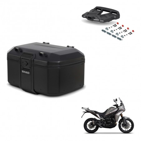 SHAD Baul trasero + soporte montaje parrilla TR55 TERRA PURE BLACK KIT-455707