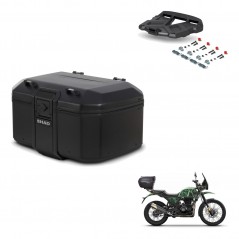 SHAD Rear trunk + mounting bracket grill TR55 TERRA PURE BLACK KIT-455715