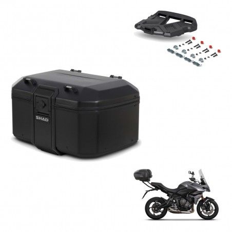 SHAD Baul trasero + soporte montaje parrilla TR55 TERRA PURE BLACK KIT-455719