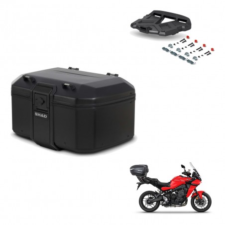 SHAD Baul trasero + soporte montaje parrilla TR55 TERRA PURE BLACK KIT-455727