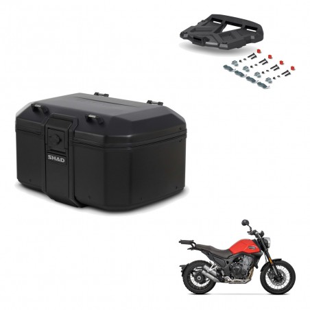 SHAD Baul trasero + soporte montaje parrilla TR55 TERRA PURE BLACK KIT-455729