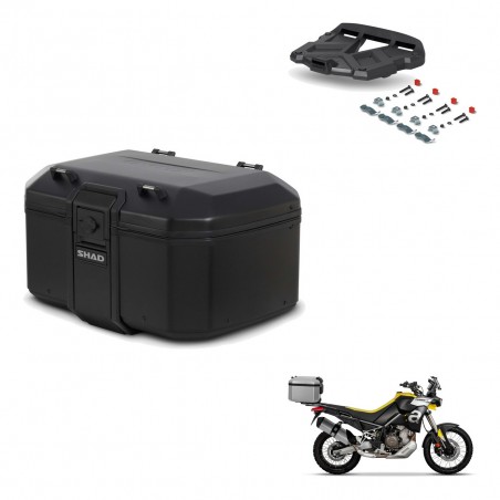 SHAD Baul trasero + soporte montaje parrilla TR55 TERRA PURE BLACK KIT-455731