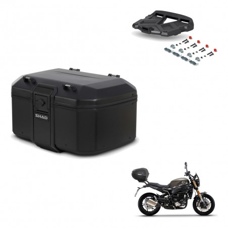 SHAD Baul trasero + soporte montaje parrilla TR55 TERRA PURE BLACK KIT-455733