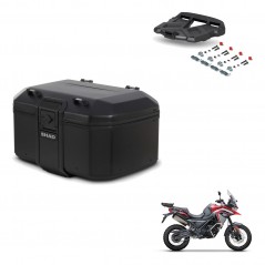 SHAD Rear trunk + mounting bracket grill TR55 TERRA PURE BLACK KIT-455751