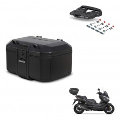 SHAD Rear trunk + mounting bracket grill TR55 TERRA PURE BLACK KIT-455755