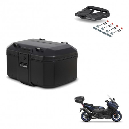 SHAD Baul trasero + soporte montaje parrilla TR55 TERRA PURE BLACK KIT-455759