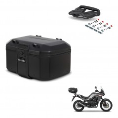 SHAD Rear trunk + mounting bracket grill TR55 TERRA PURE BLACK KIT-455767