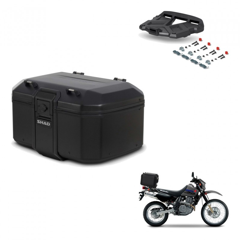 SHAD Baul trasero + soporte montaje parrilla TR55 TERRA PURE BLACK KIT-455797