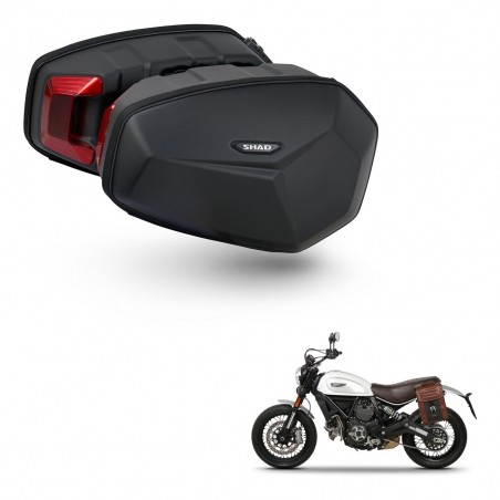 SHAD Maletas laterales + soporte montaje HARD SHELL E48SR KIT-458253
