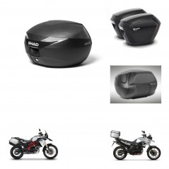 SHAD Maletas sh23 + soporte montaje baul SH39 carbon accesorios KIT-458284