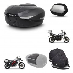 SHAD SH35 PREMIUM suitcases + mounting bracket SH58 trunk accessories KIT-458400