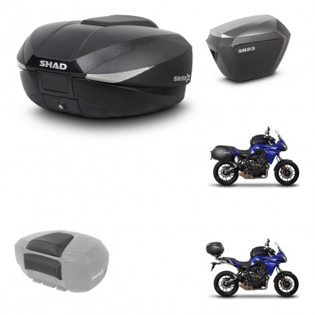 SHAD Maletas sh23 alu + soporte montaje baul SH58 accesorios KIT-458409