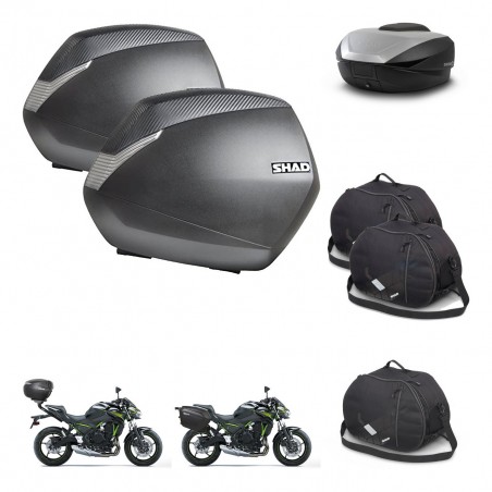 SHAD SH59 trunk + mounting bracket SH36 suitcases accessories 59L KIT-458435