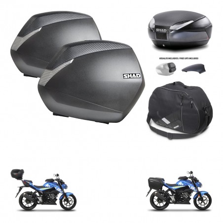 SHAD Trunk SH48 backrest cover + mounting bracket SH36 suitcases accessories 49 L KIT-458494