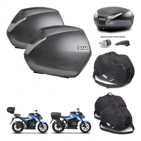 SHAD Trunk SH48 backrest cover + mounting bracket SH36 suitcases accessories 49 L KIT-458495