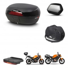 SHAD SH35 PREMIUM suitcases + mounting bracket SH46 trunk accessories 45 L KIT-458523