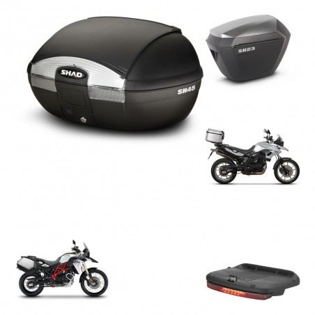 SHAD Maletas sh23 alu + soporte montaje baul SH45 accesorios KIT-458550