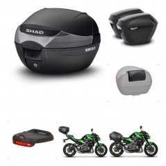 SHAD Maletas sh23 + soporte montaje baul SH33 accesorios KIT-458566