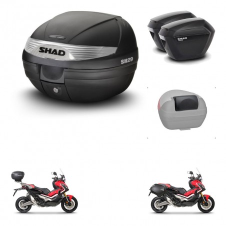 SHAD Maletas sh23 + soporte montaje baul SH29 accesorios KIT-458585