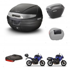 SHAD SH23 alu suitcases + mounting bracket SH29 trunk accessories KIT-458601